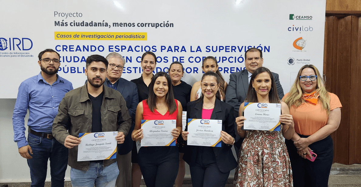El CIRD entrega certificados a periodistas de investigación